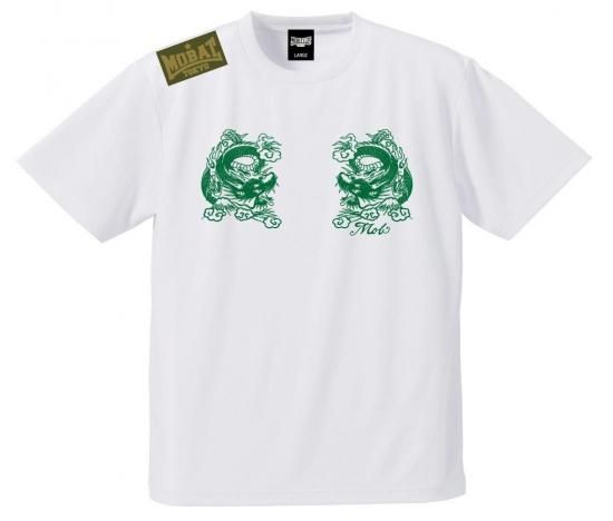 安齊勇馬×MOBSTYLES『DRAGON』Tシャツ ホワイト - 全日本プロレス公式