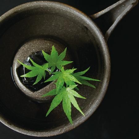 片口冷酒器 炭焼/氷入れ付