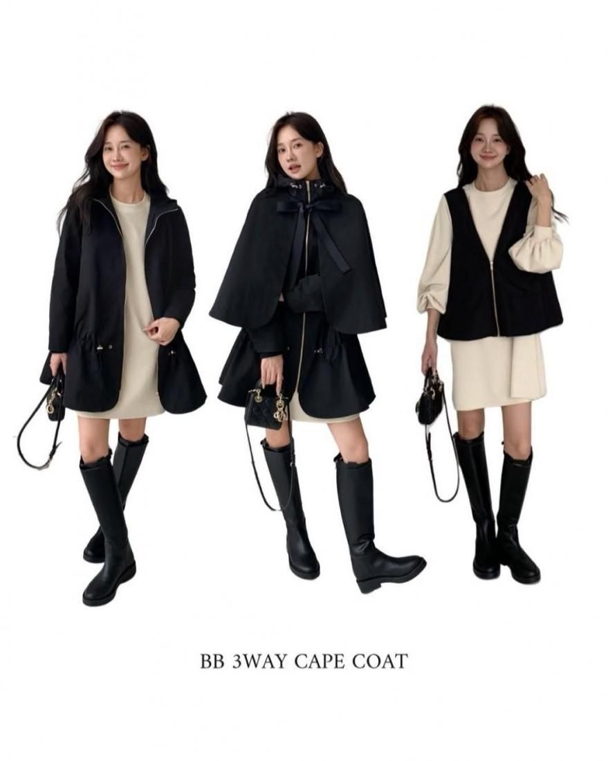 BB 3WAY CAPE COAT - BIRTHDAY BASH