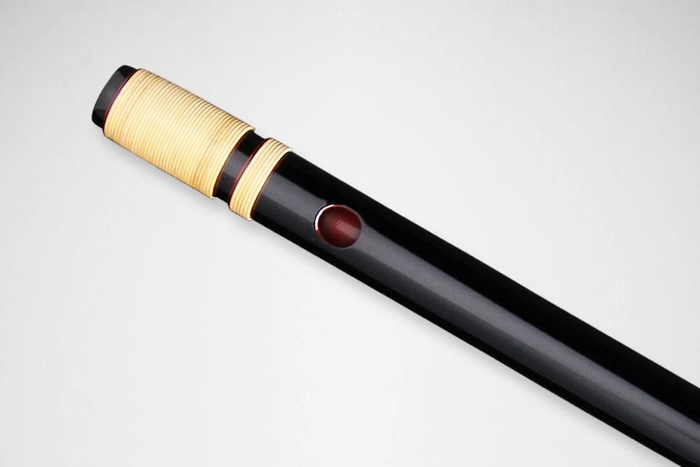 激鳴❗️篠笛 古典調 四本調子 拭漆 燻し 管内本漆 激鳴❗️篠笛 古典