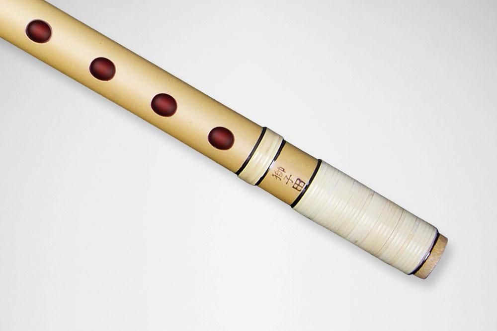 獅子田 竹渓 籐 両巻（内側赤） - 獅子田流 篠笛「大塚竹管楽器」