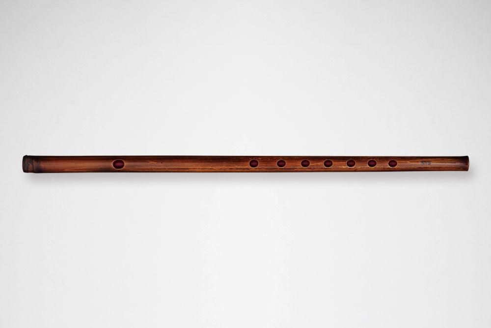 獅子田 竹峰 燻煙 無地 - 獅子田流 篠笛「大塚竹管楽器」