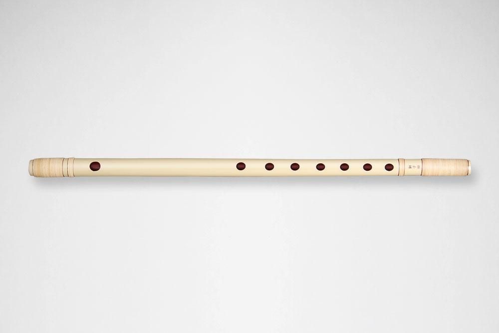 獅子田 竹峰 本漆塗 両巻 漆白 - 獅子田流 篠笛「大塚竹管楽器」