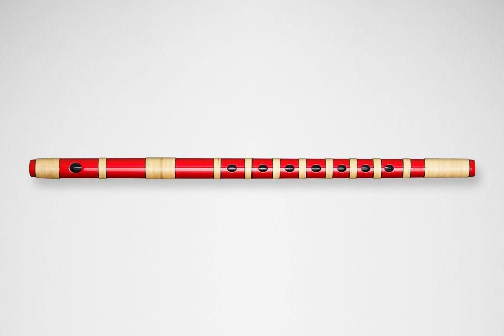 獅子田 竹渓 塗 籐本重 赤 - 獅子田流 篠笛「大塚竹管楽器」