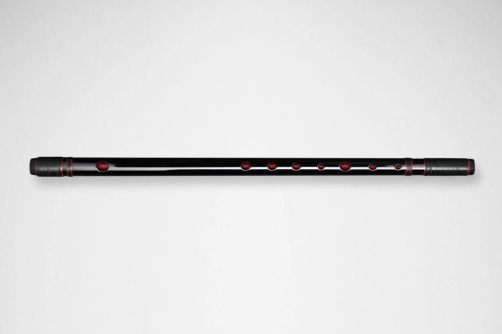 東雲 麗 漆黒 黒染籐 両巻 - 獅子田流 篠笛「大塚竹管楽器」