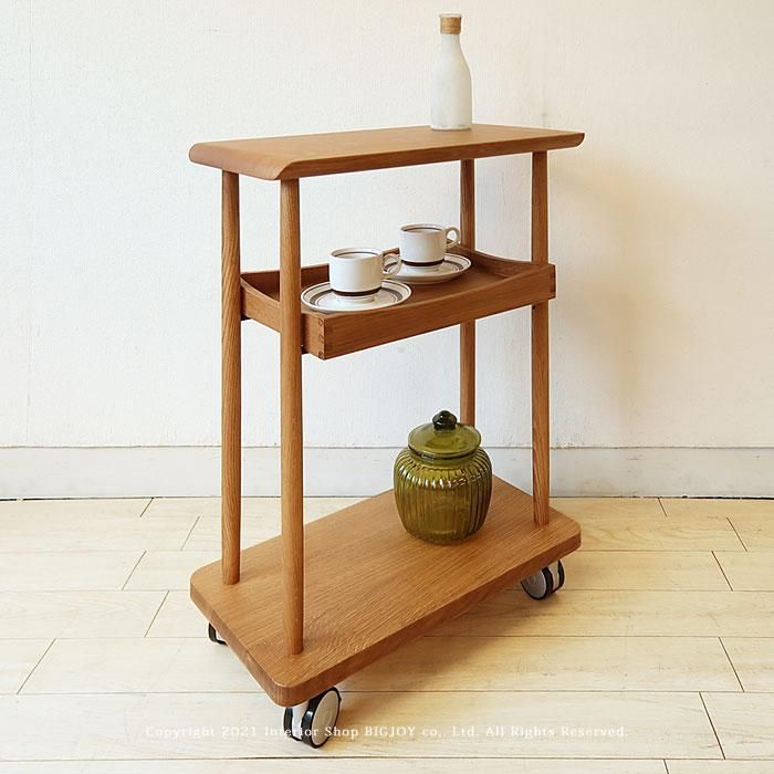 飛騨産業/DE650 キャスターワゴン 3段 収納ワゴン キッチンワゴン