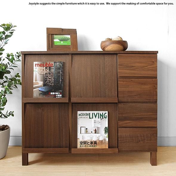 W1056mm】ブックシェルフ ディスプレイラック チェスト レコードラック