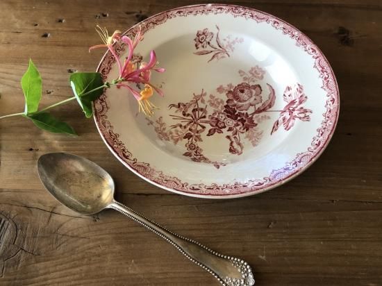 フランスアンティーク Digoin&Sarreguemines スープボウル