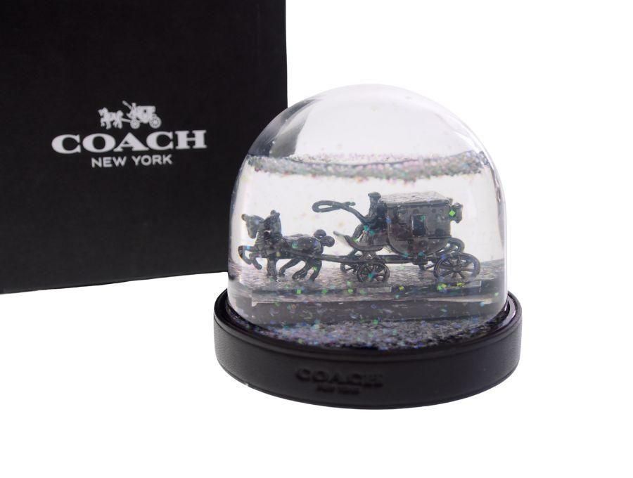 コーチ ノベルティ スノードーム 2015 馬車 箱付き COACH 訳あり品