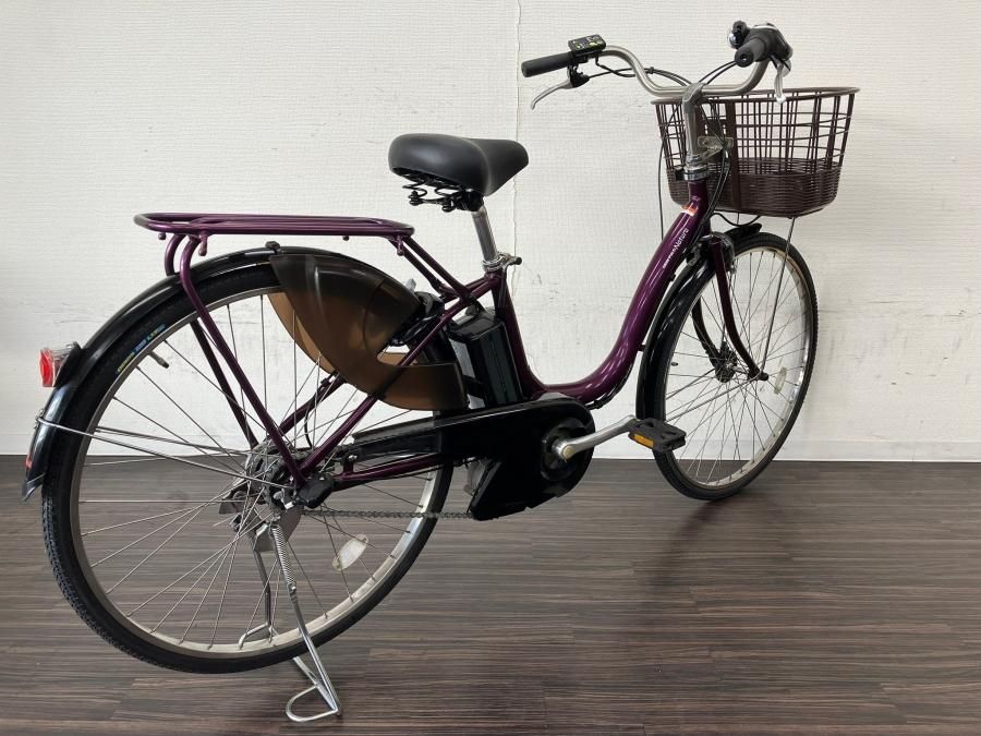 電動自転車 ヤマハ PAS Natura 26インチ パープル 8.7ah 2014年頃 前後