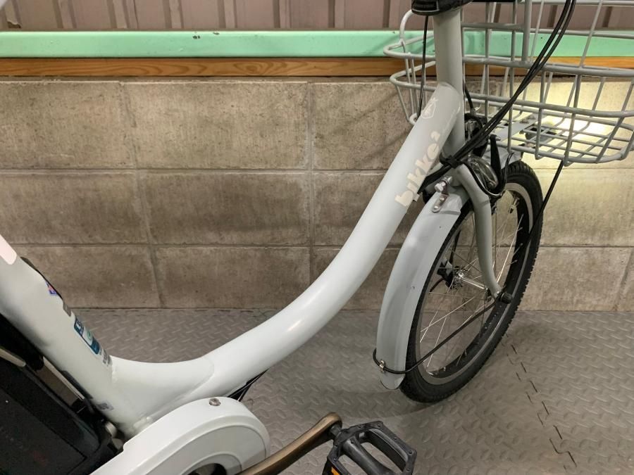 電動自転車 ブリヂストン bikke2 ビッケ2 20インチ グレー 12.3ah 2014