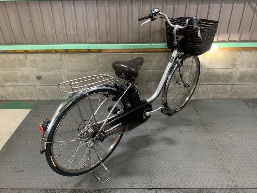 電動自転車 パナソニック ビビDX 26インチ シルバー 前後タイヤ新品