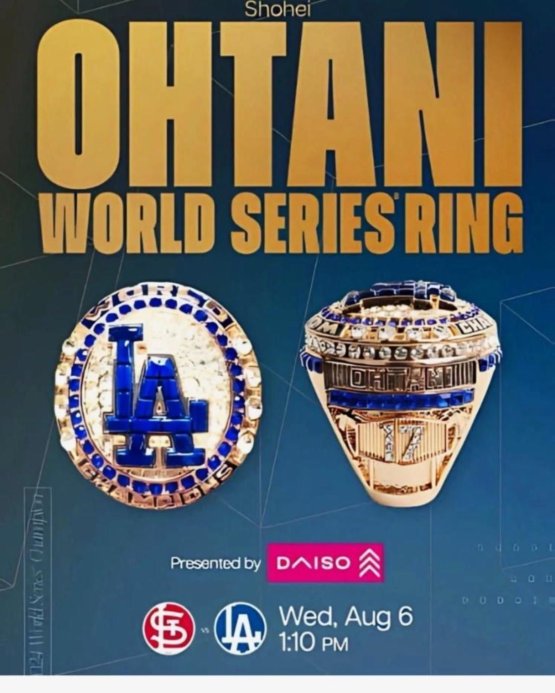 大谷翔平 | ドジャース チャンピオンリング - FAR-OUT