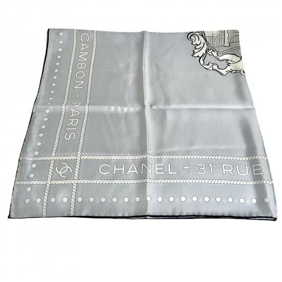 CHANEL】シャネル シルクスカーフ 31-RUE CAMBON-PARIS 31 リュ