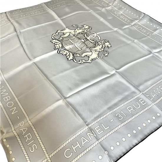 CHANEL】シャネル シルクスカーフ 31-RUE CAMBON-PARIS 31 リュ