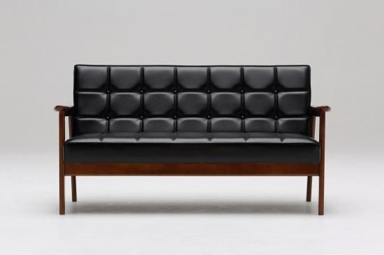 カリモク60】 Kチェア 2シーター スタンダードブラック