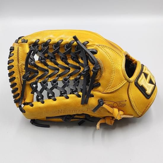 全紐交換済みグローブ】 ハイゴールド 硬式グローブ / 外野手用 型付け