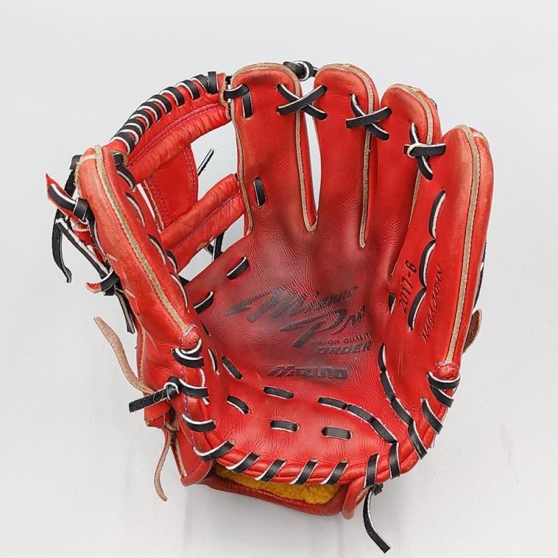 全紐交換済み (高校野球対応)】 ミズノ 硬式グローブ / 内野手用