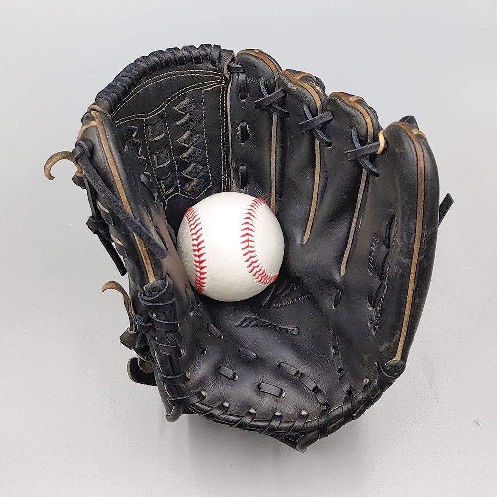 全紐交換済み (高校野球対応)】 ミズノ 硬式グローブ / 投手用 型付け