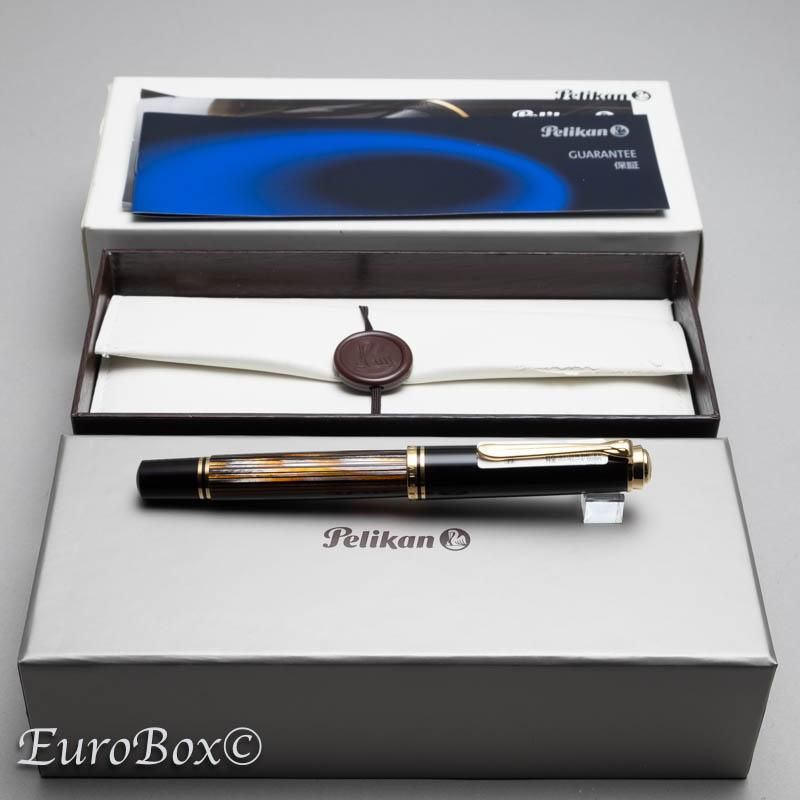ペリカン 万年筆 スーベレーン M800 茶縞 Pelikan Souveran M800