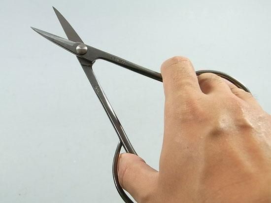 盆栽用 ステンレス芽摘み鋏 （兼進作） 全長180mm No.841 - 盆栽、園芸