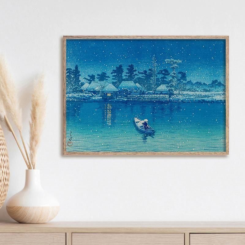 牛堀 | 幻想的な雪夜の風景 - ROSSO GRAFICO