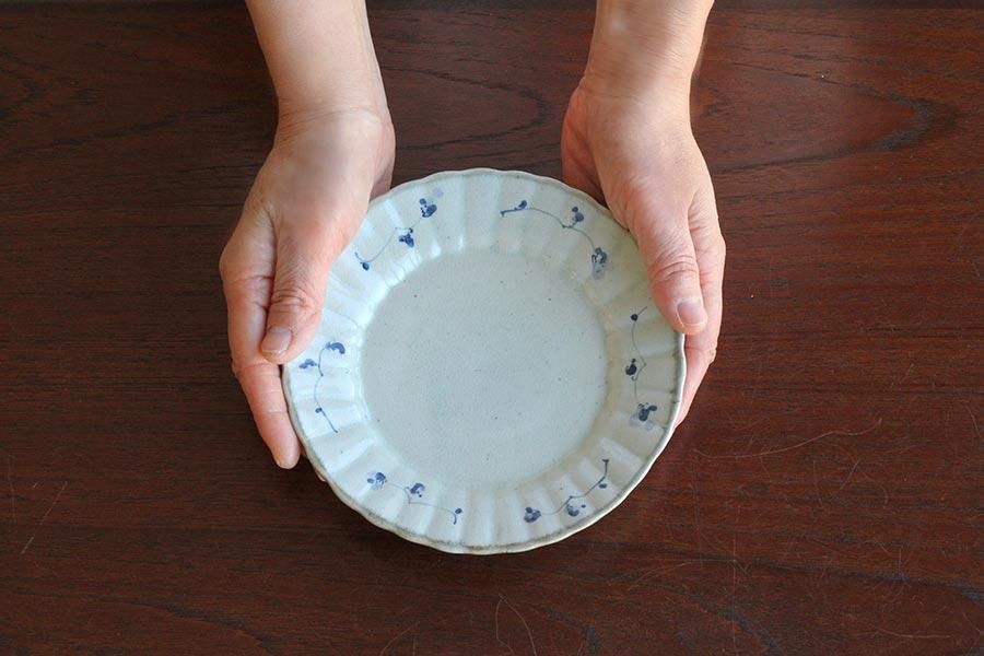 5寸フラット輪花皿 石井桃子｜生活普段議shop