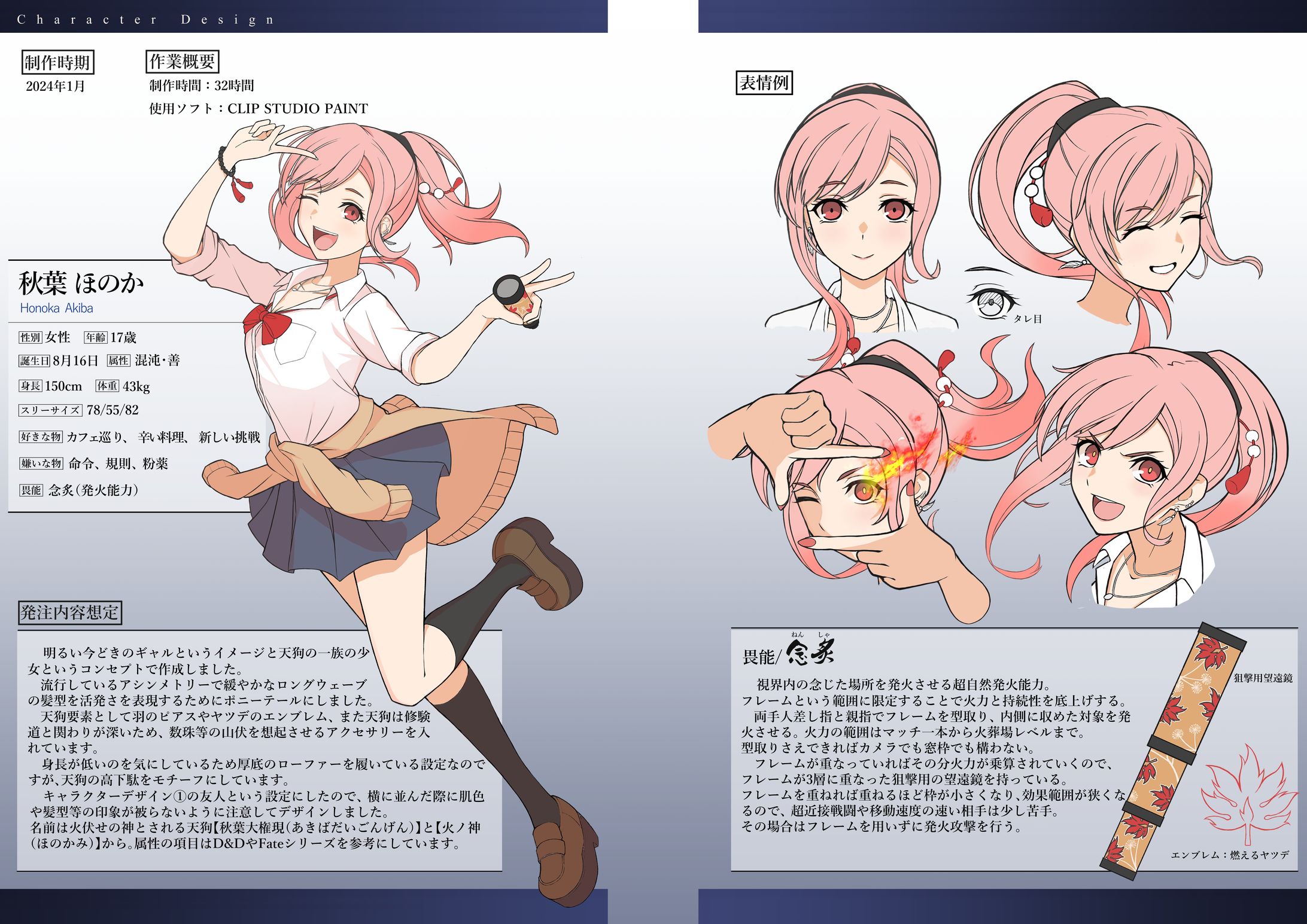 オリジナルキャラクター③デザイン
