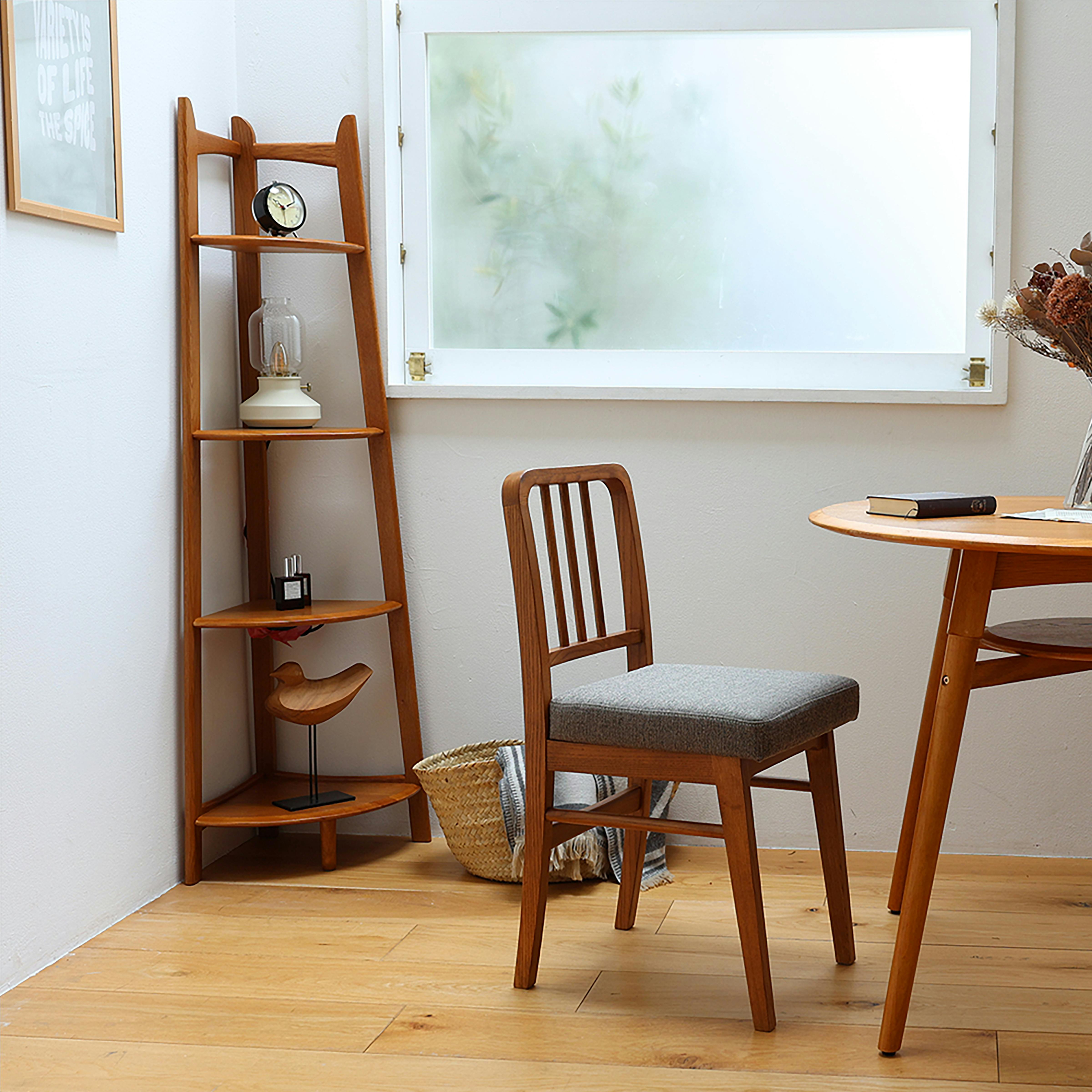 おしゃれでディスプレイに最適 Corner Rack コーナーラック ブラウン