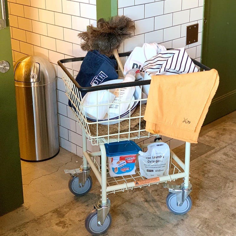 DULTON ダルトン ランドリー カート アイボリー LAUNDRY CART IVORY
