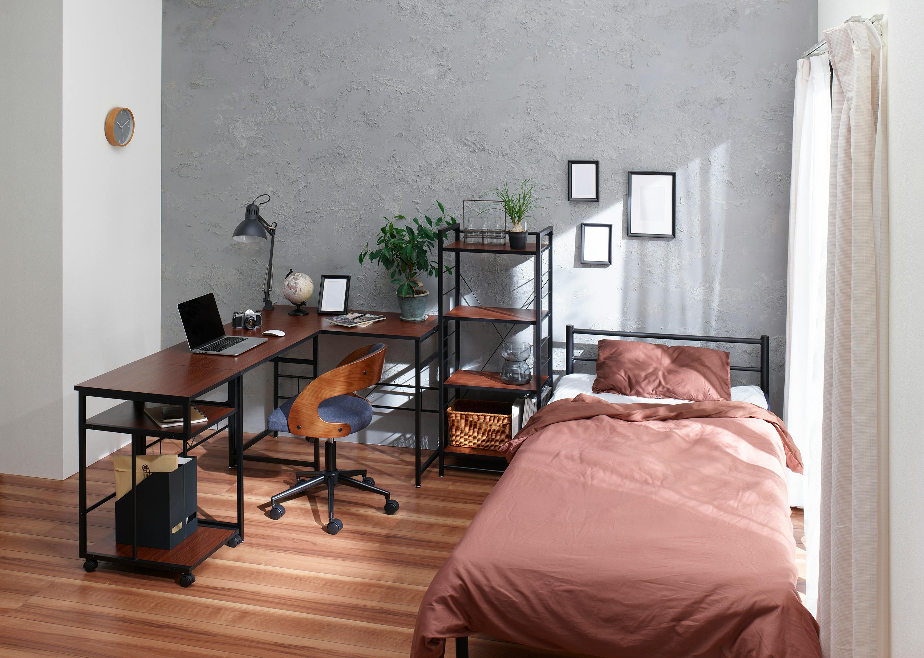 KOEKI 弘益 UTILITY STW-5SW(BR) ストーク サイドワゴン 40×50×72 上棚