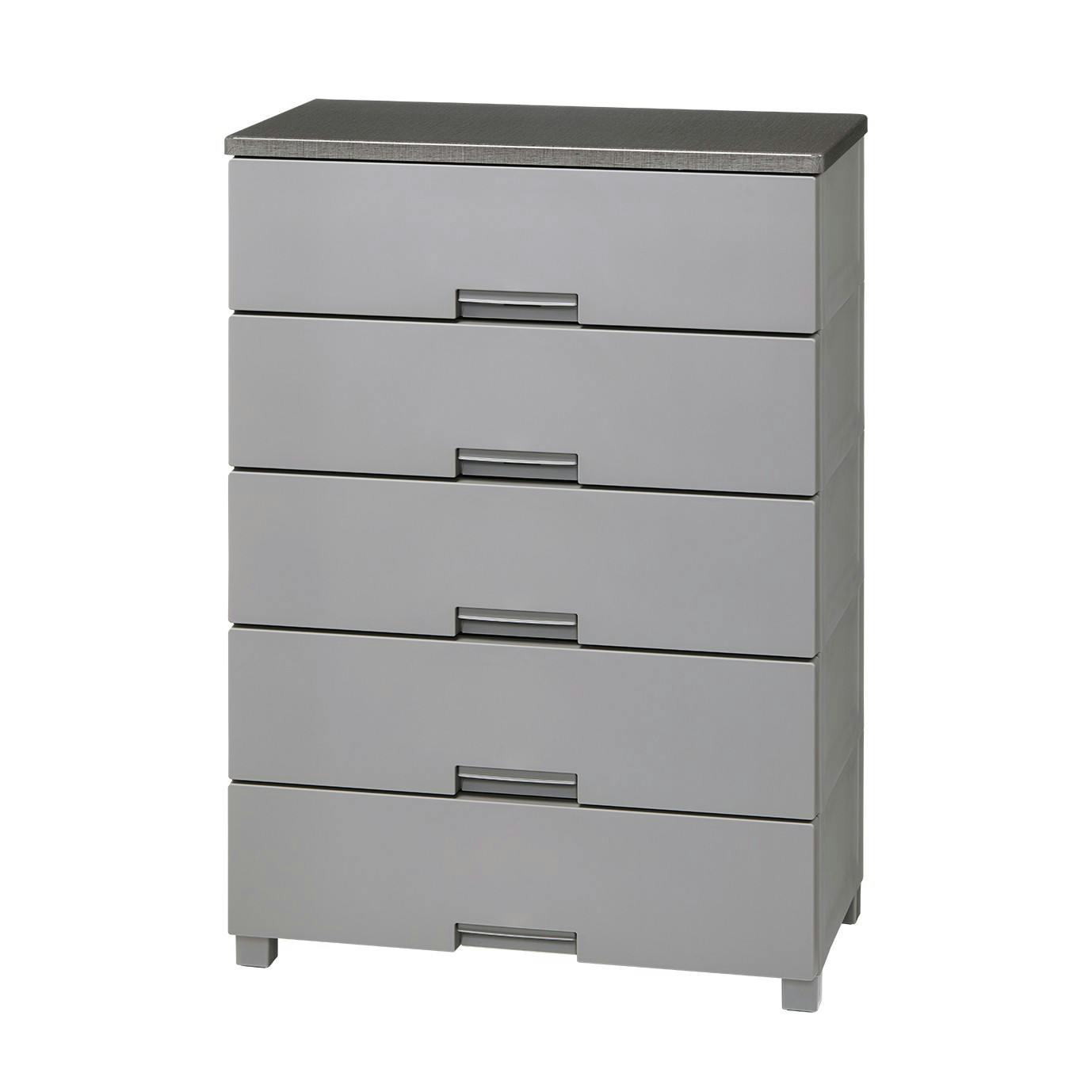フィッツ(Fits) フィッツチェスト 7505 グレー 75×41×105 完成品 衣類