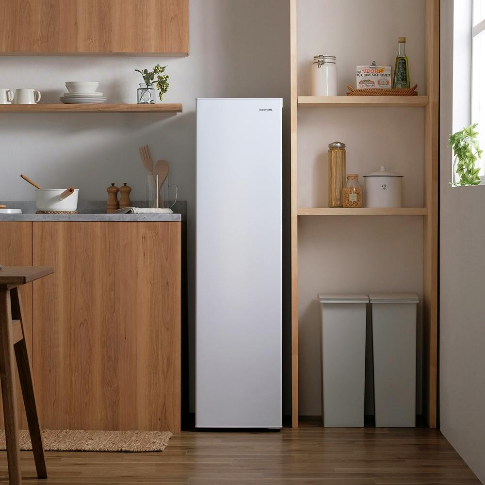 アイリスオーヤマ スリム冷凍庫 120L IUSN-S12A-W ホワイト 冷凍食品
