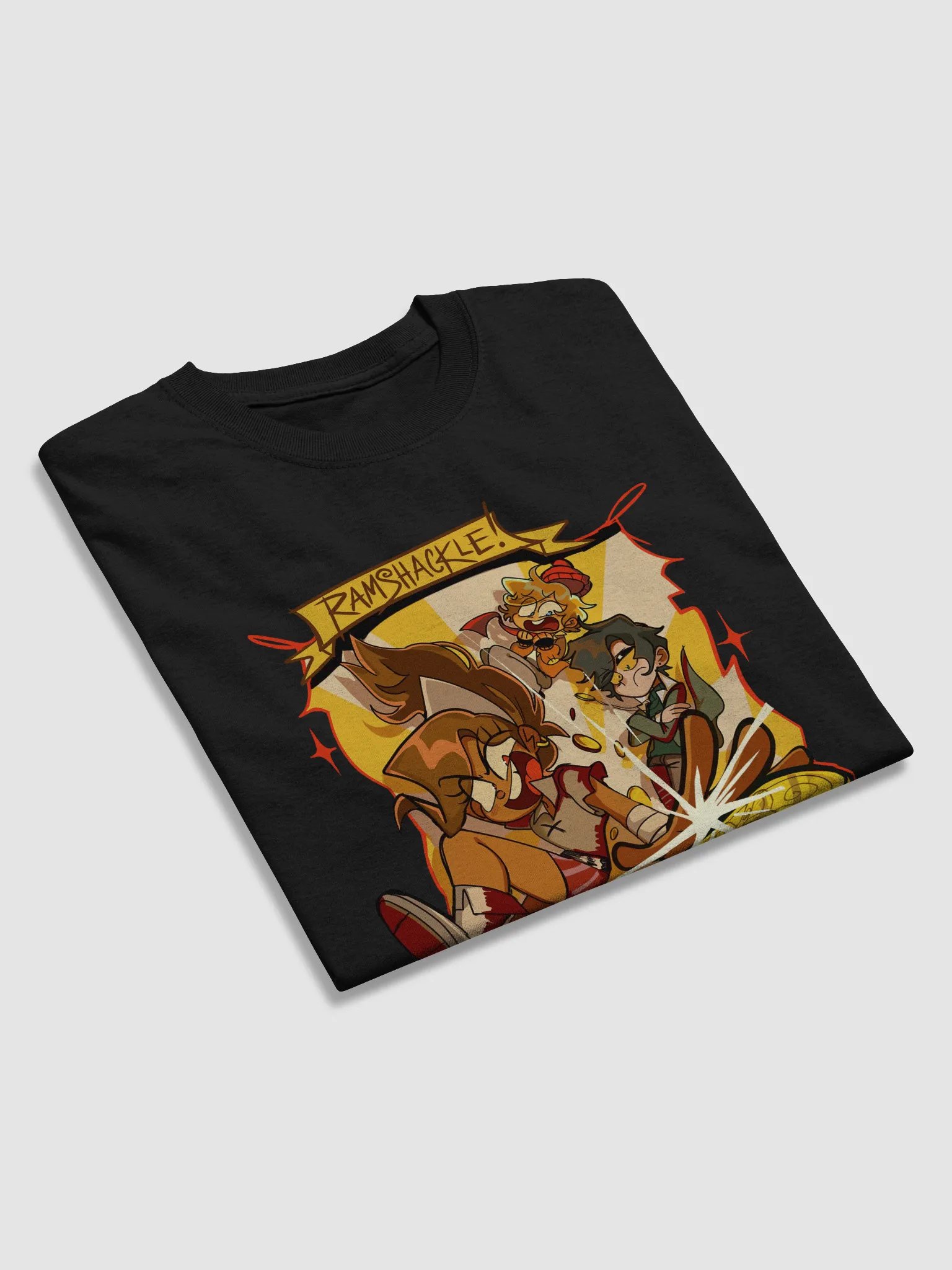 Ramshackle Trio Coinfall T-Shirt | Zeddyzi