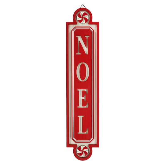 Red Noel Peppermint Wall Sign by Ashland® | Michaels