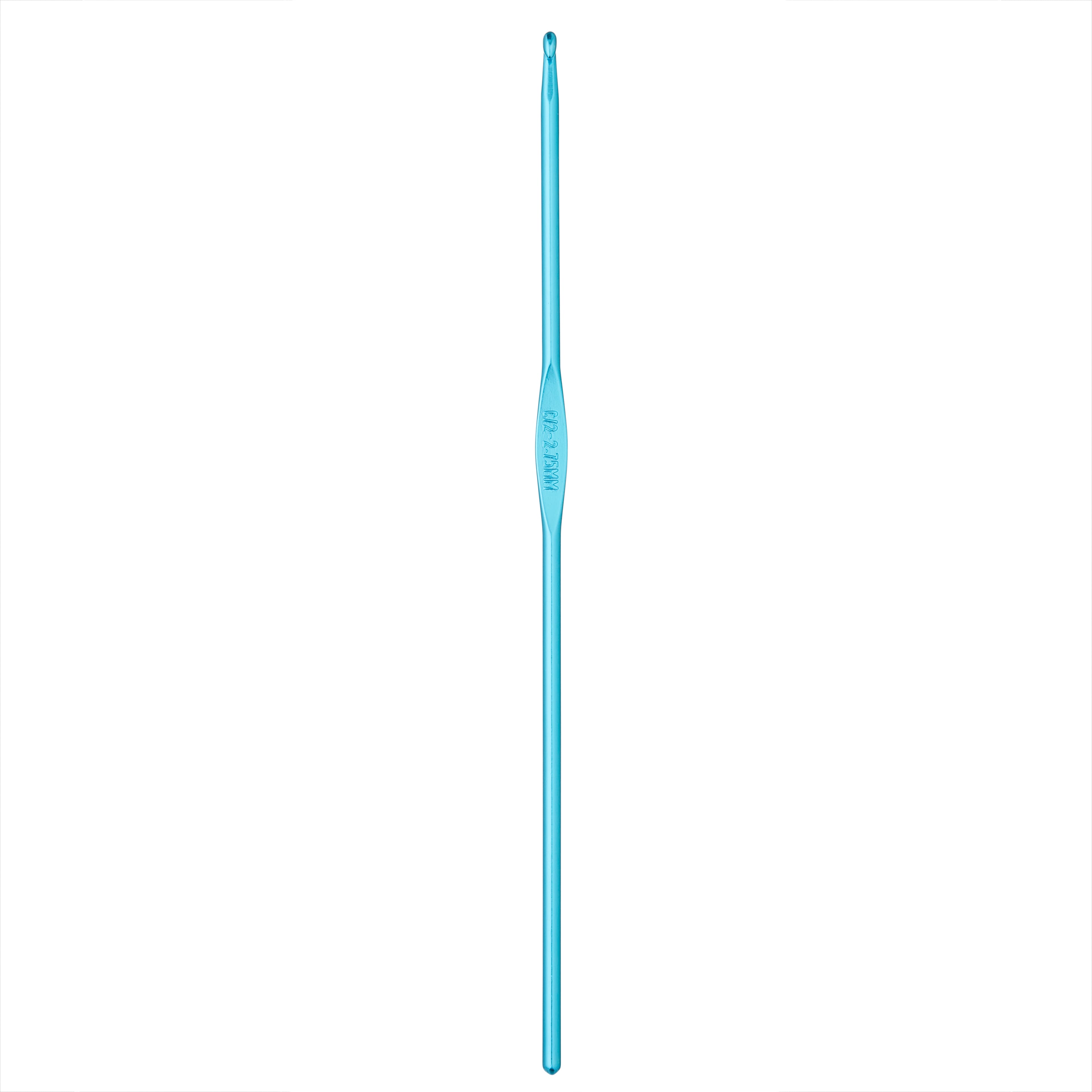 Anodized Aluminum Crochet Hook by Loops & Threads®, Size: C / 2.75