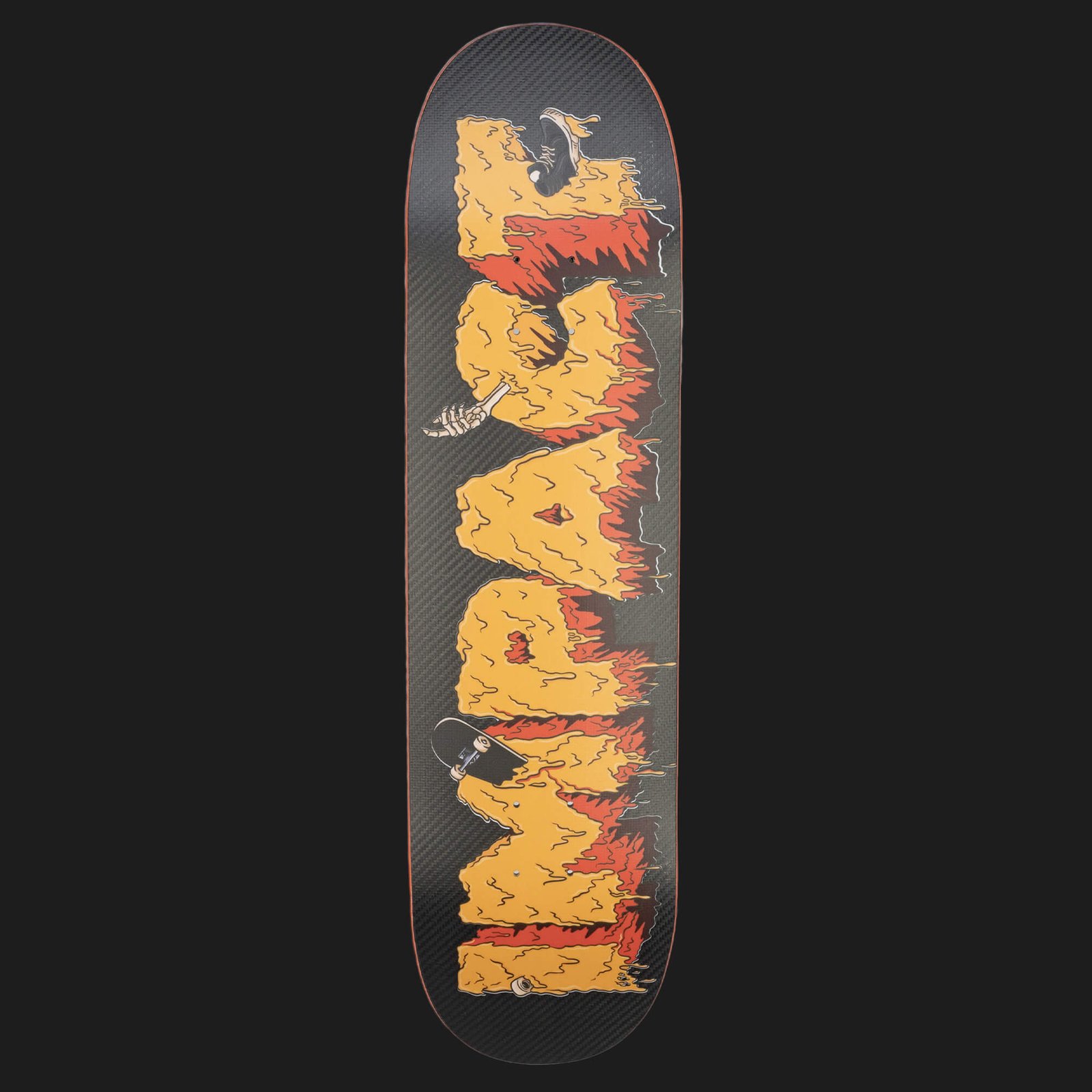 Impact XPU Orange Drip Deck | Impact Skateboard Co.