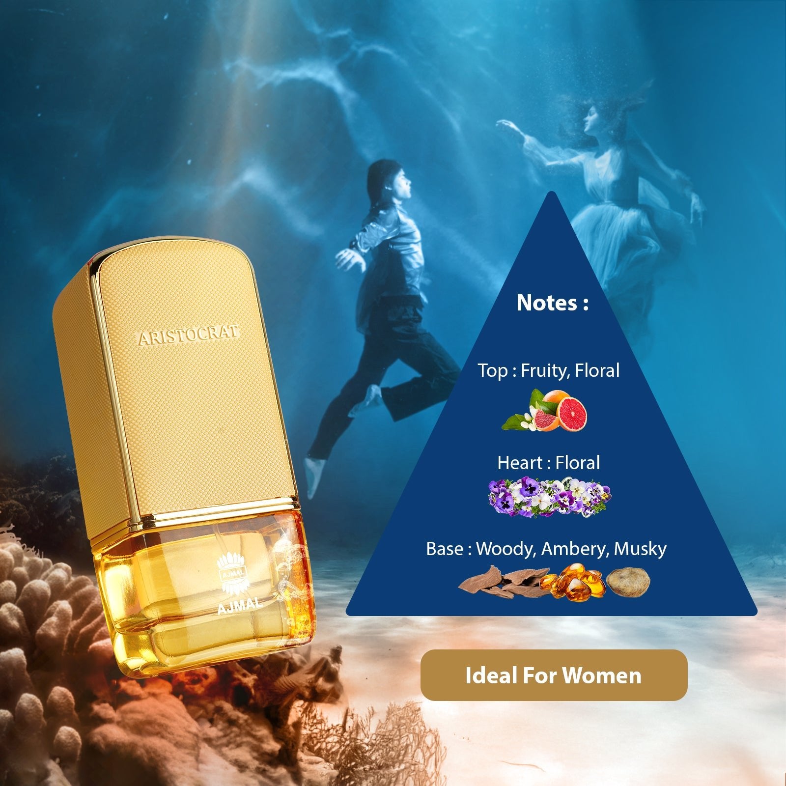 Aristocrat Coral EDP 75ml | Luxury Perfume for Women – Ajmal