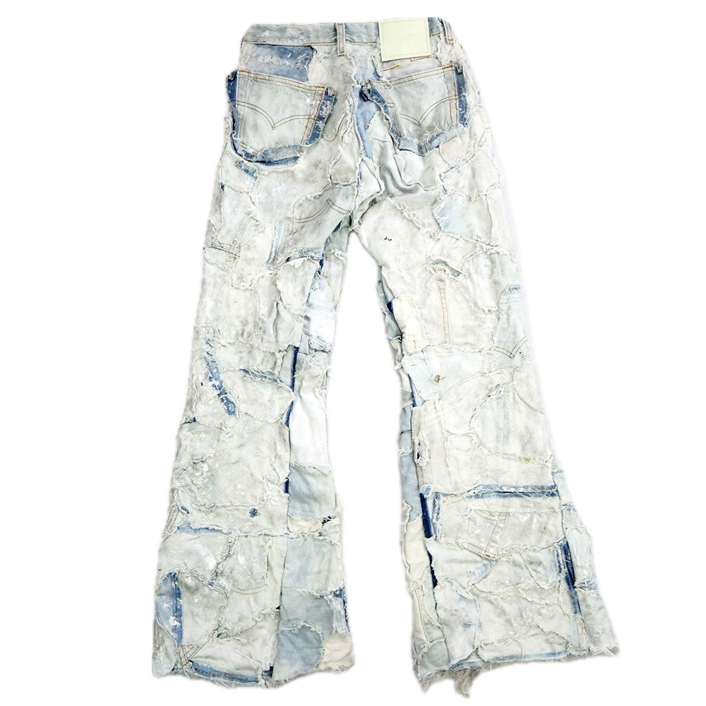INNOCENCE METALLIC PATCHWORK DENIM PANTS – INNOCENCE NYC
