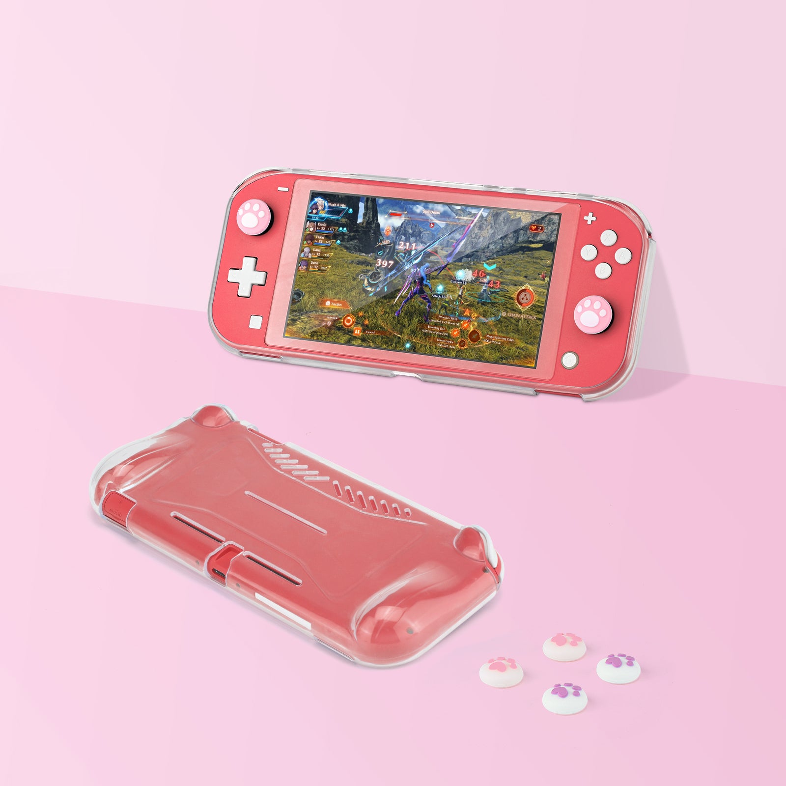 Nintendo Switch Lite コーラル + ケース Amazon.com: FIWWAT Switch