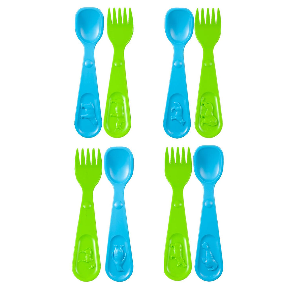Arctic Animal Training Spoon & African Animal Fork Set – INNOKA
