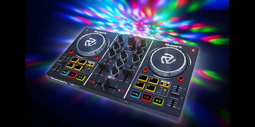 世界発！ミラーボール搭載 DJコントローラー NUMARK PartyMix