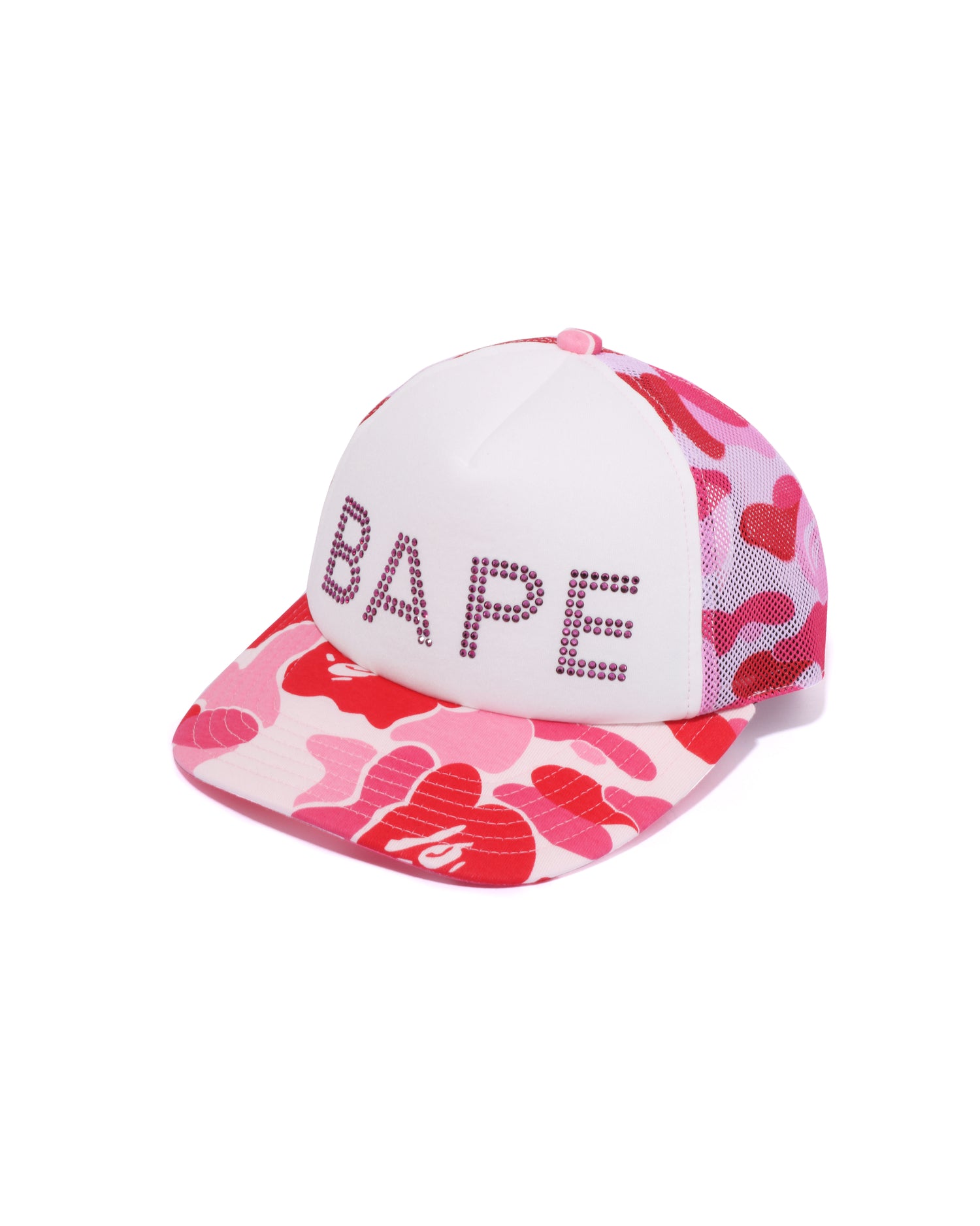 A BATHING APE® Abc Camo Crystal Stone Mesh Cap | Bape official