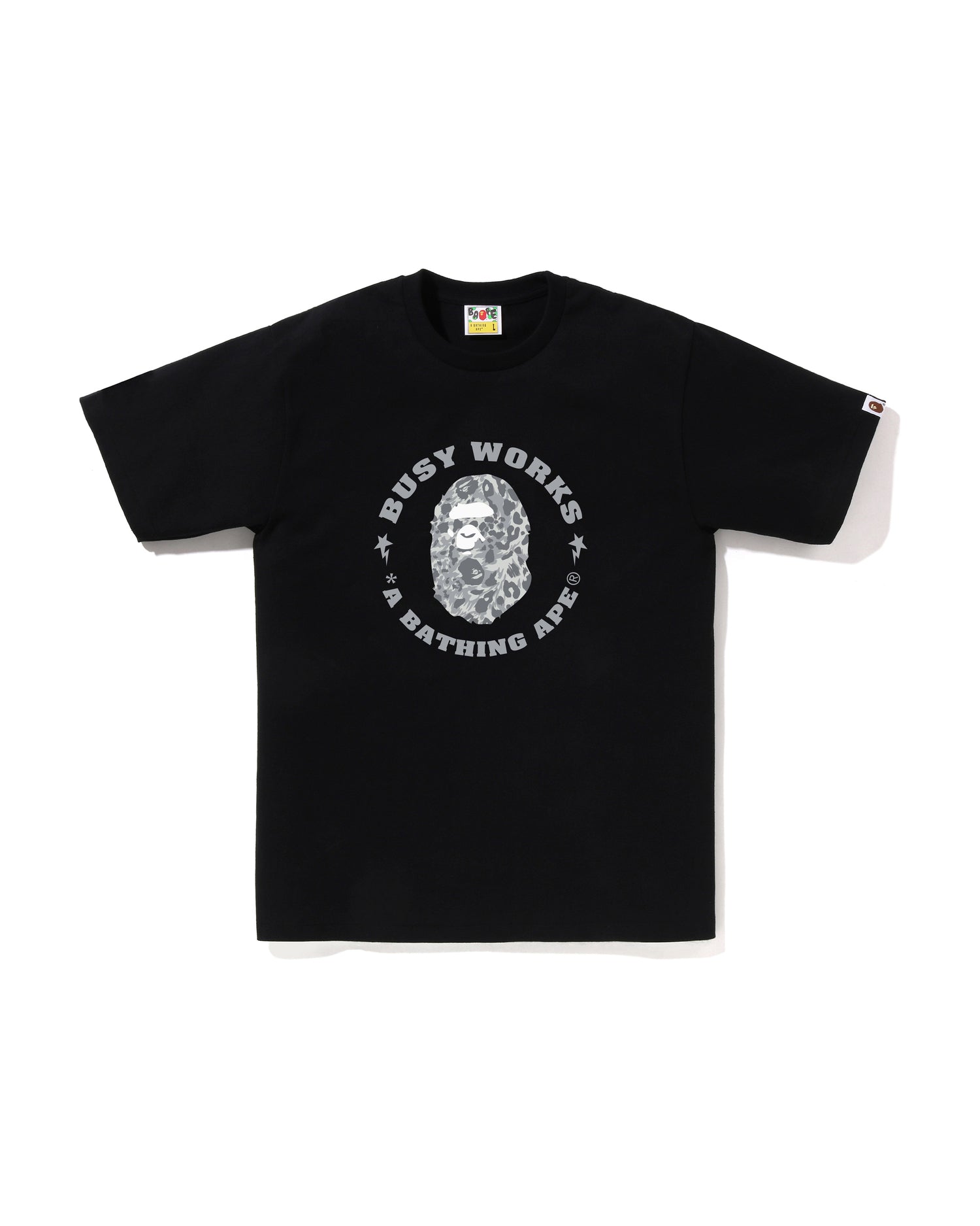 A BATHING APE® Wild Leopard Pattern Busy Works STA Tee | Bape