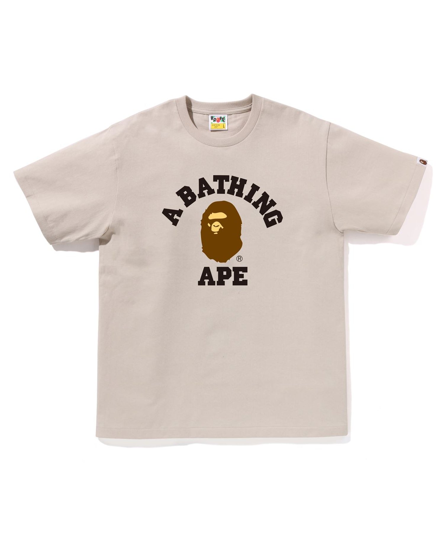L BAPE X VGM COLLEGE TEE Tシャツ 白 ゴッホ カレッジ BAPE X VGM 】L