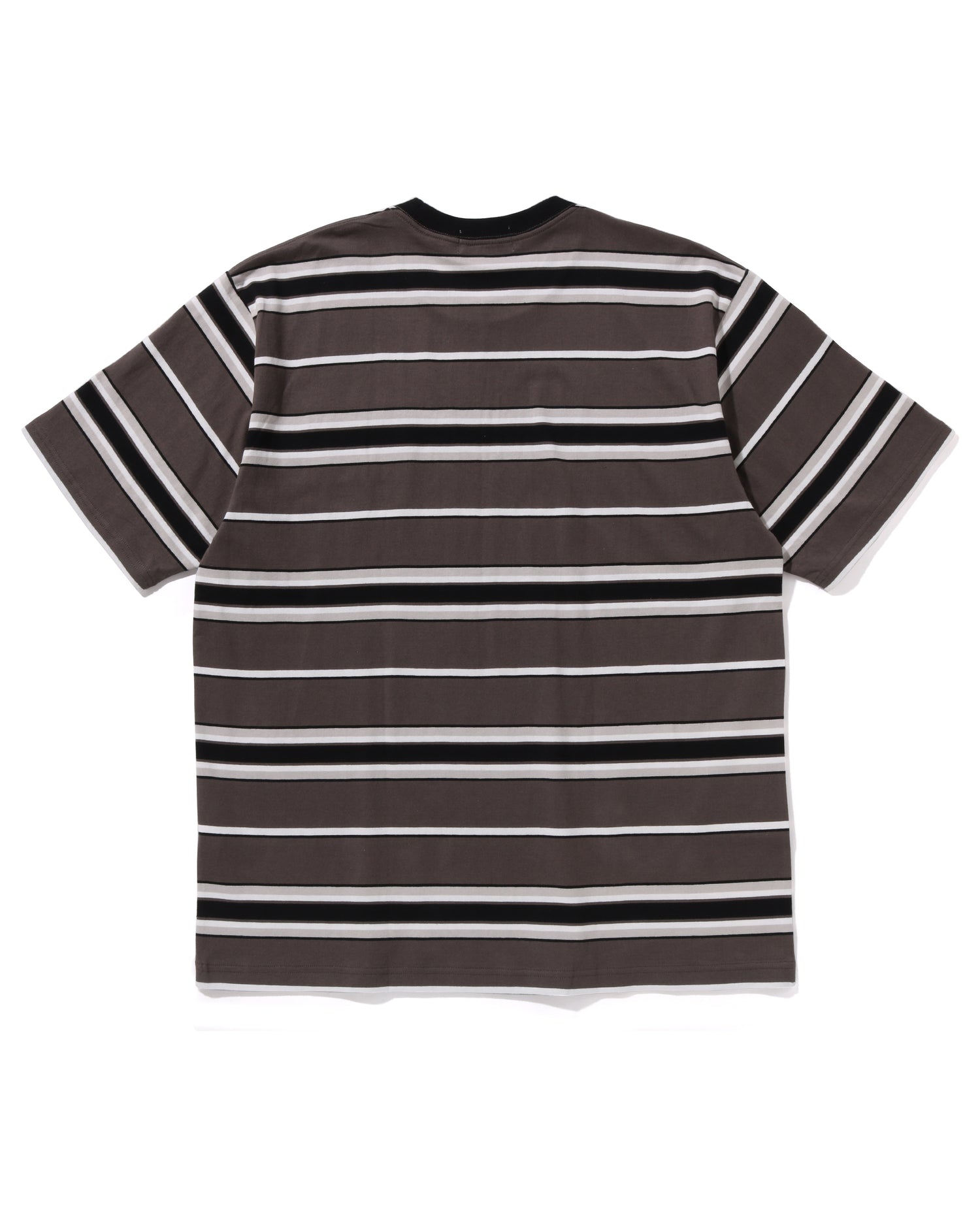 A BATHING APE® Ape head one point pocket stripe tee | Bape