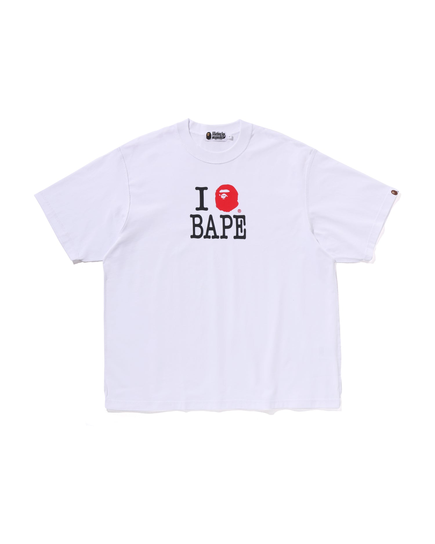 BAPE 93番 ホワイトポロシャツ BAPE 93番 ホワイトポロシャツ BAPE 93