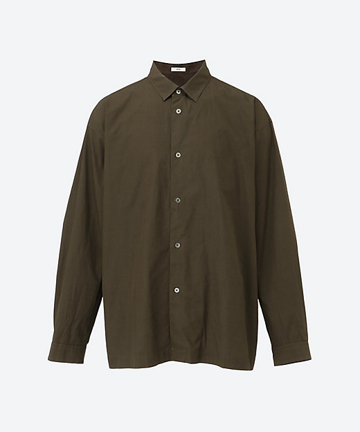 シャツ SHRINK COTTON LAWN WIDE SHIRT