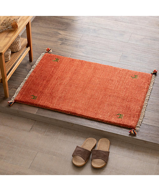 三連休SALE 139×70cm ギャッベ ペルシャ絨毯 手織り 三連休SALE 139