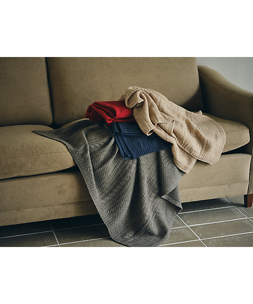 nishikawa カシミヤ混ひざ掛け（FQ75123003